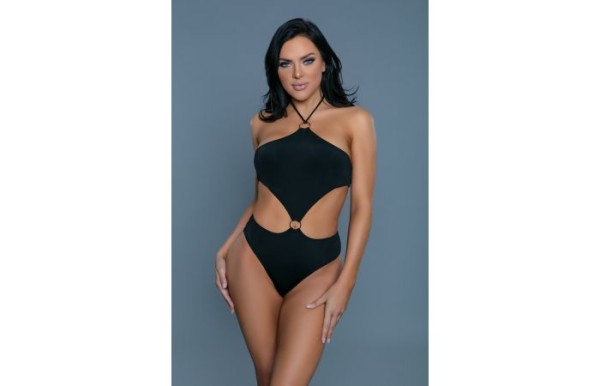 Monokini-Badeanzug mit Neckholder-Ausschnitt